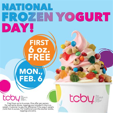 tcby yogurt shop near me coupons